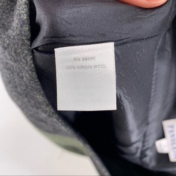 VINTAGE Pendleton 100% Virgin Wool Striped A-Line Midi Skirt Size 8 - Picture 7 of 8